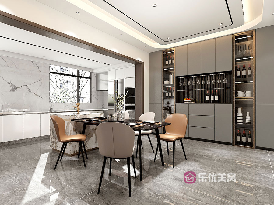 奧林禾苑165㎡現代簡約風格裝修效果圖