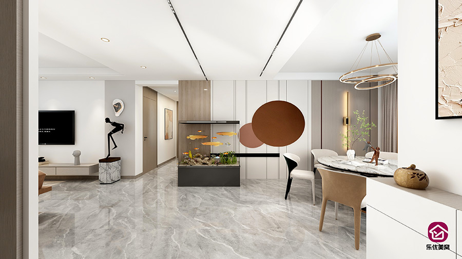 錦尚國際·錦天下153㎡現代簡約風格裝修效果圖