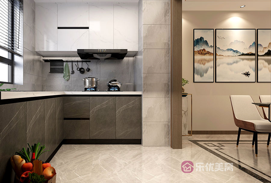 遠洲大都匯140㎡中式風格裝修效果圖