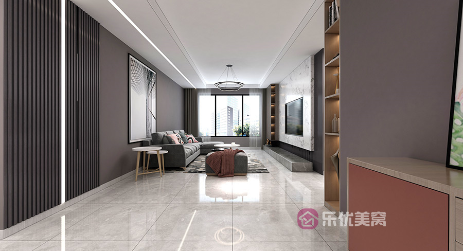 方興鳳凰臺117㎡現代簡約風格裝修效果圖