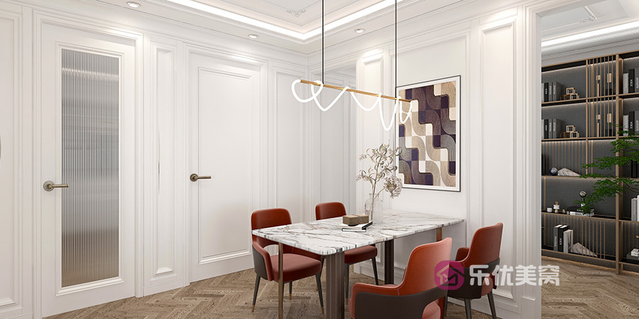 青山楓景116㎡法式風格裝修效果圖