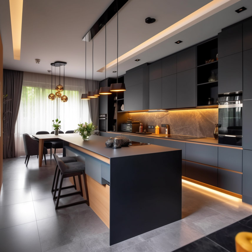 餐桌島臺一體化設計，別提有多香了