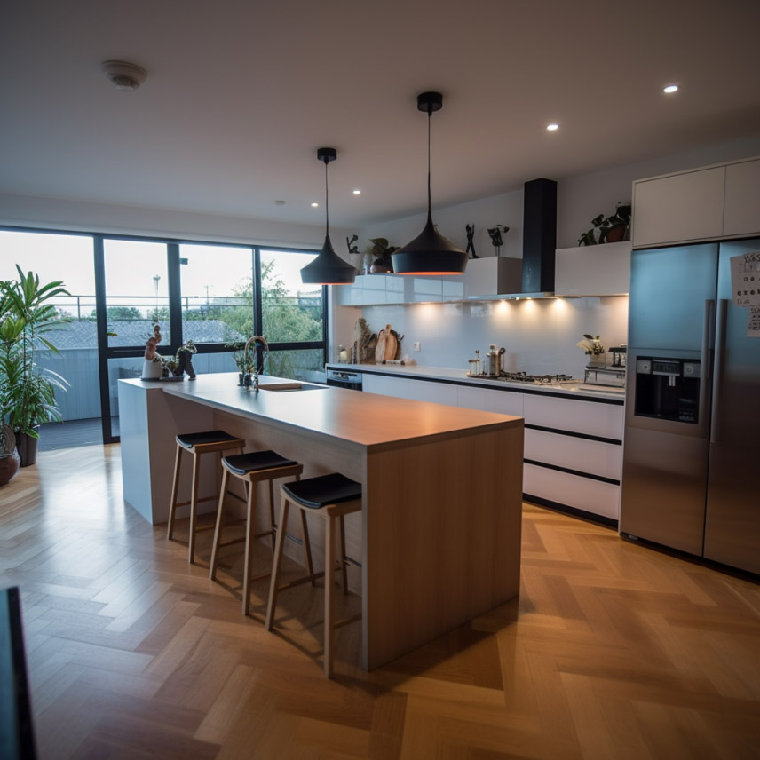 餐桌島臺一體化設計，別提有多香了