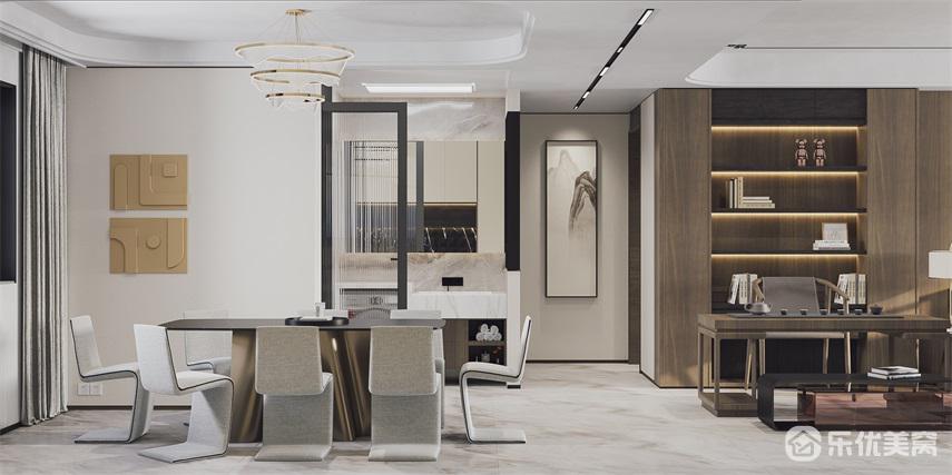 包頭景晟開元整裝案例，淡雅舒適空間明亮！