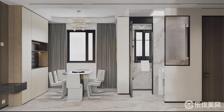 包頭景晟開元整裝案例，淡雅舒適空間明亮！