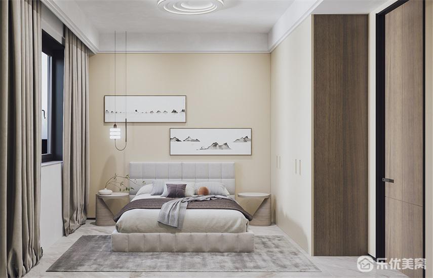 包頭景晟開元整裝案例，淡雅舒適空間明亮！