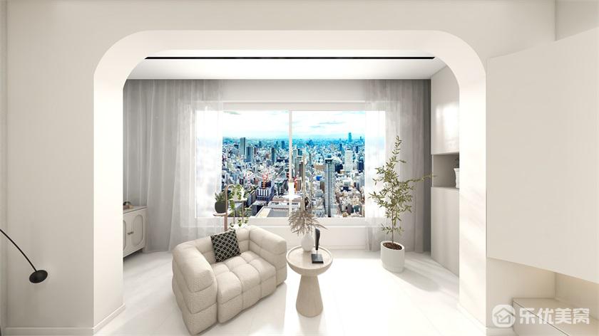 包頭保利拉菲公館整裝案例，152平純色空間好舒適！