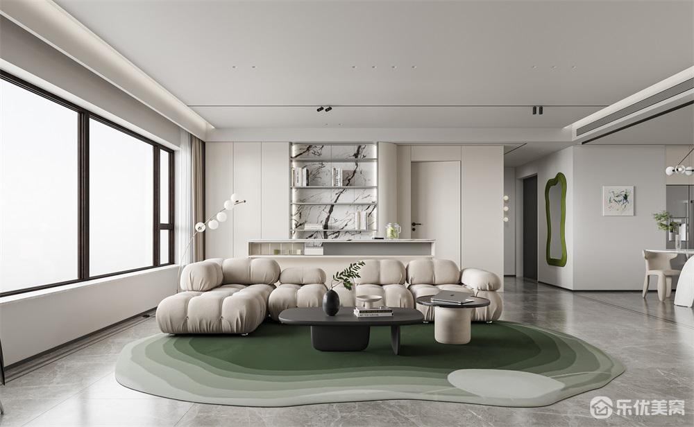 包頭中海河山郡整裝案例，純凈空間格調(diào)居家！