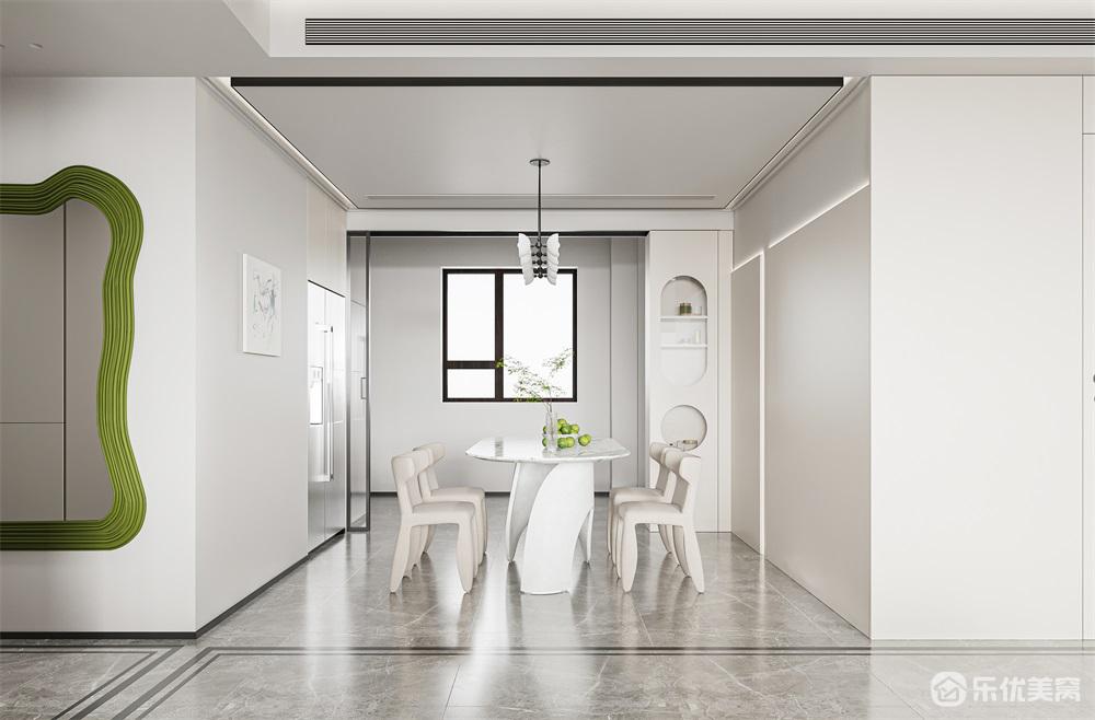 包頭中海河山郡整裝案例，純凈空間格調(diào)居家！