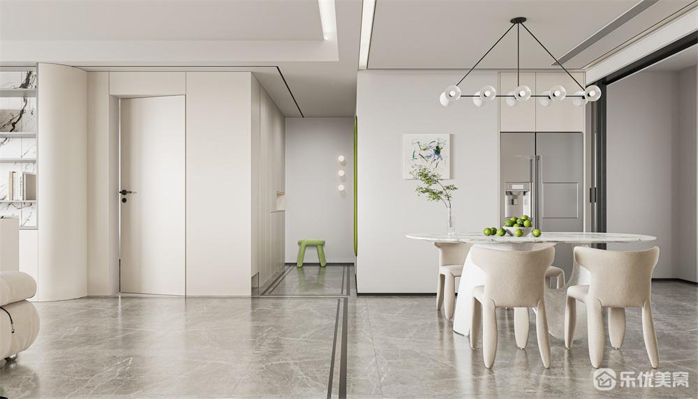 包頭中海河山郡整裝案例，純凈空間格調(diào)居家！