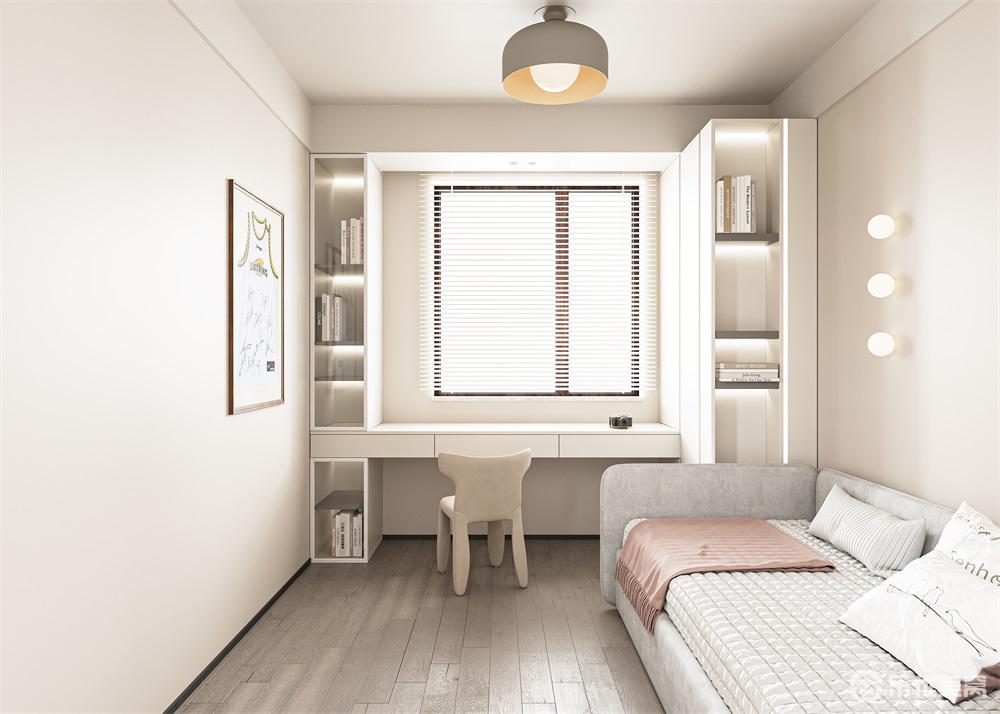 包頭中海河山郡整裝案例，純凈空間格調(diào)居家！