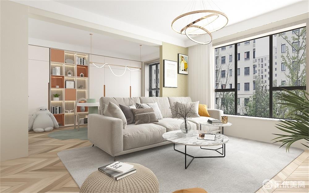 106平現(xiàn)代奶油風(fēng)，治愈空間溫馨居家！