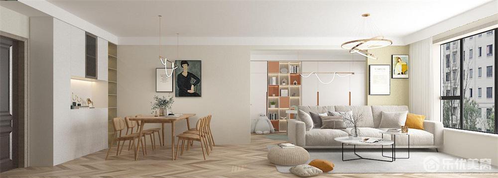 106平現(xiàn)代奶油風(fēng)，治愈空間溫馨居家！