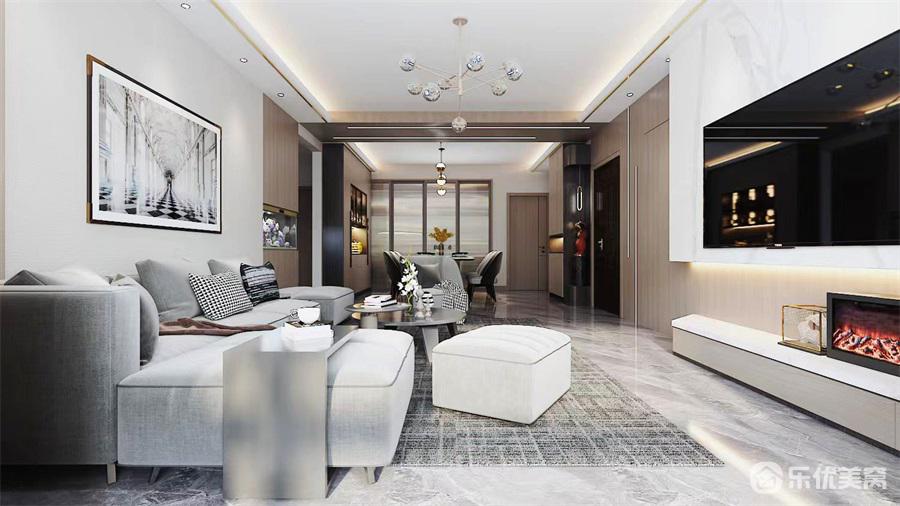 包頭151平整裝案例，中梁首府1號院，現(xiàn)代輕奢讓家更有格調(diào)！