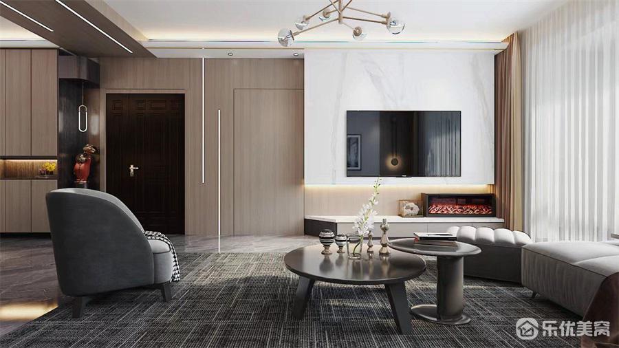 包頭151平整裝案例，中梁首府1號院，現(xiàn)代輕奢讓家更有格調(diào)！