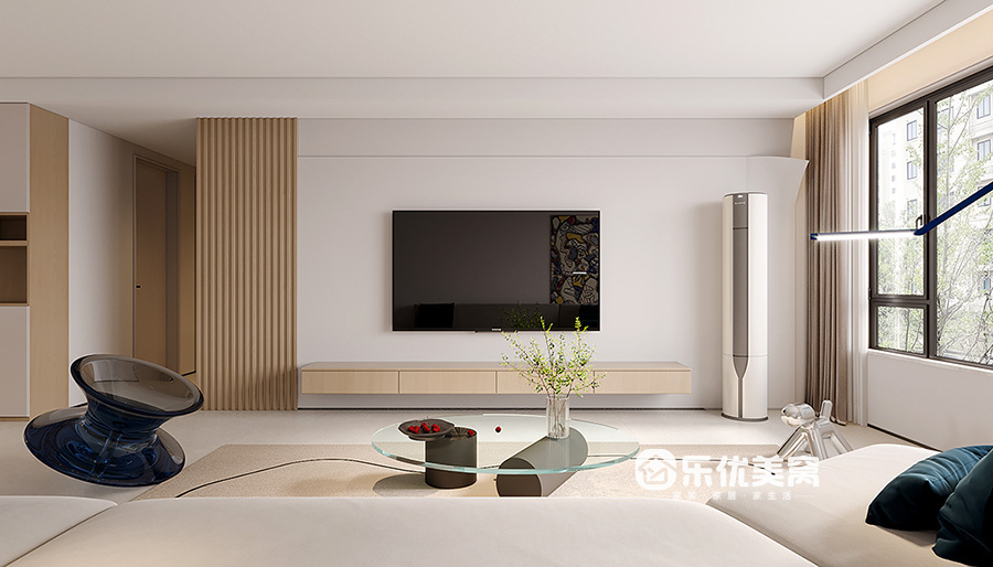 遠洲大都匯140平現代簡約風格裝修效果圖