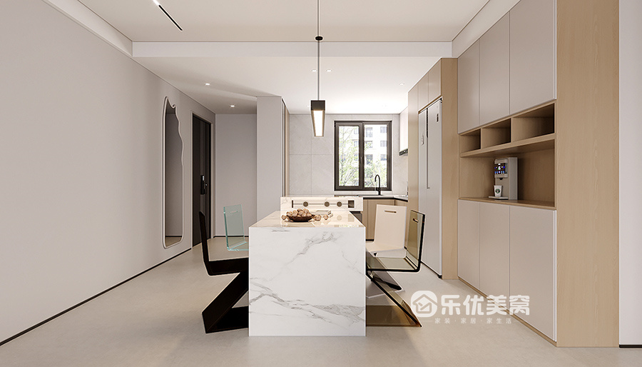 遠洲大都匯140平現代簡約風格裝修效果圖