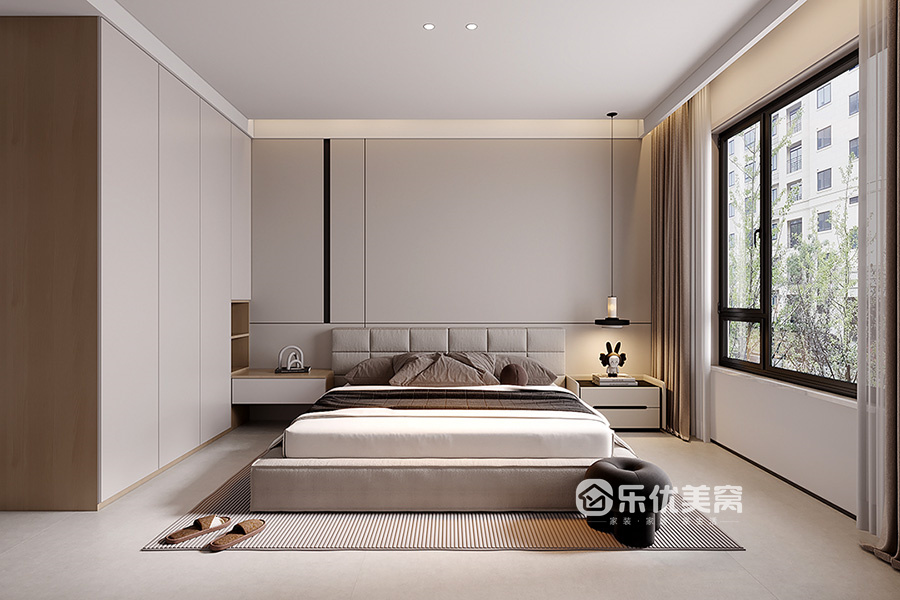 遠洲大都匯140平現代簡約風格裝修效果圖