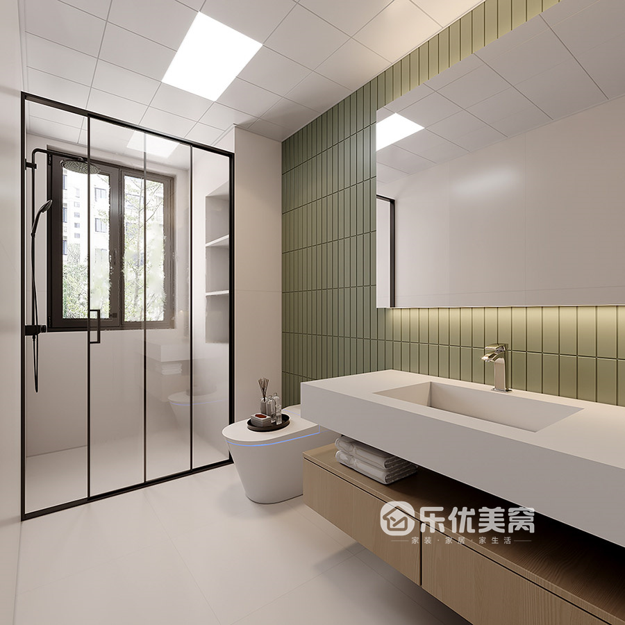 遠洲大都匯140平現代簡約風格裝修效果圖