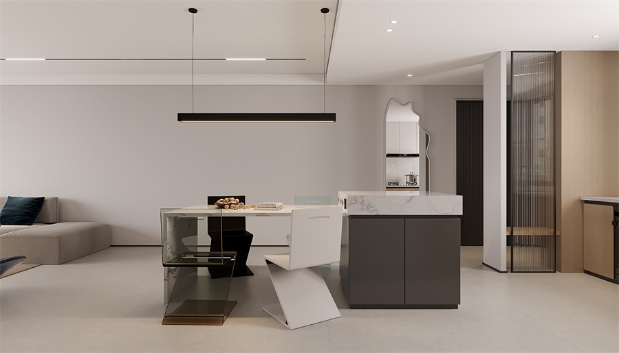 包頭遠洲大都匯整裝案例，全屋空間清新舒適