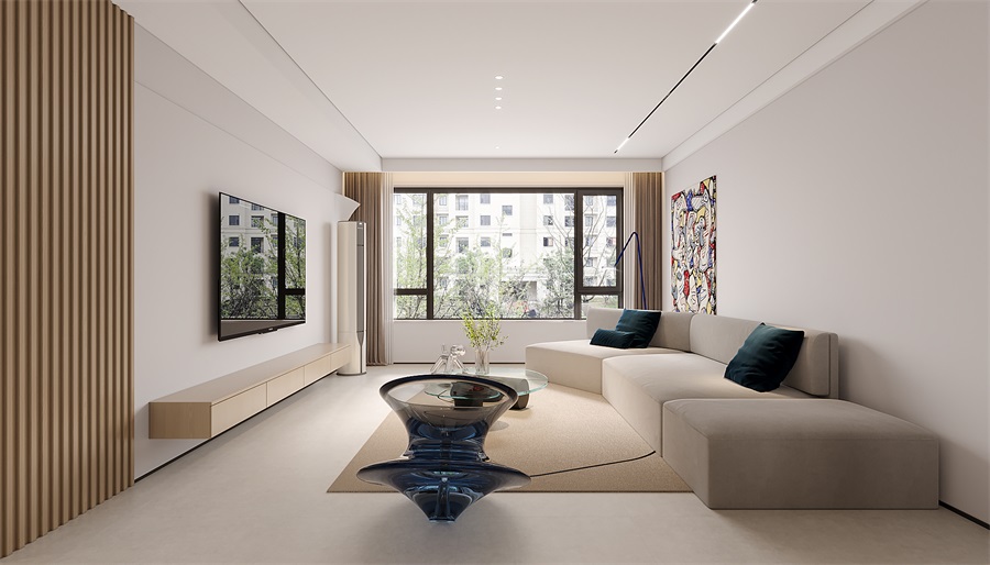 包頭遠洲大都匯整裝案例，全屋空間清新舒適