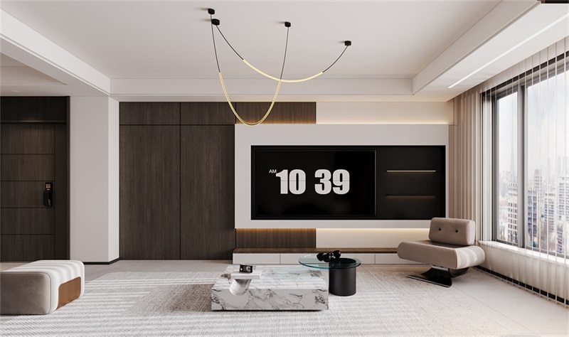包頭中晟華悅裝修案例，大氣現(xiàn)代風(fēng)讓居家有格調(diào)！