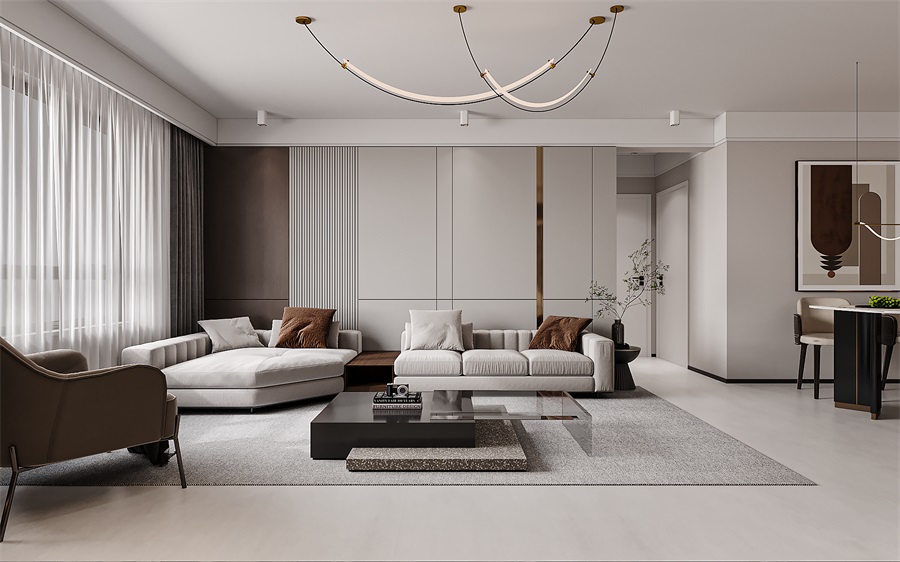 包頭115平整裝案例，中海河山郡精致居家！