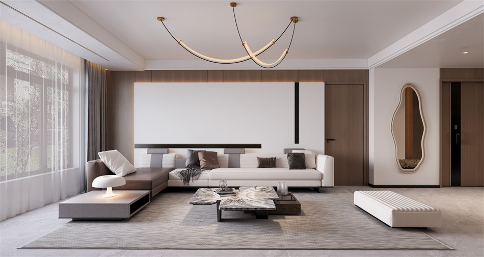 155平現代風案例，包頭新城村，打造大宅通透感！