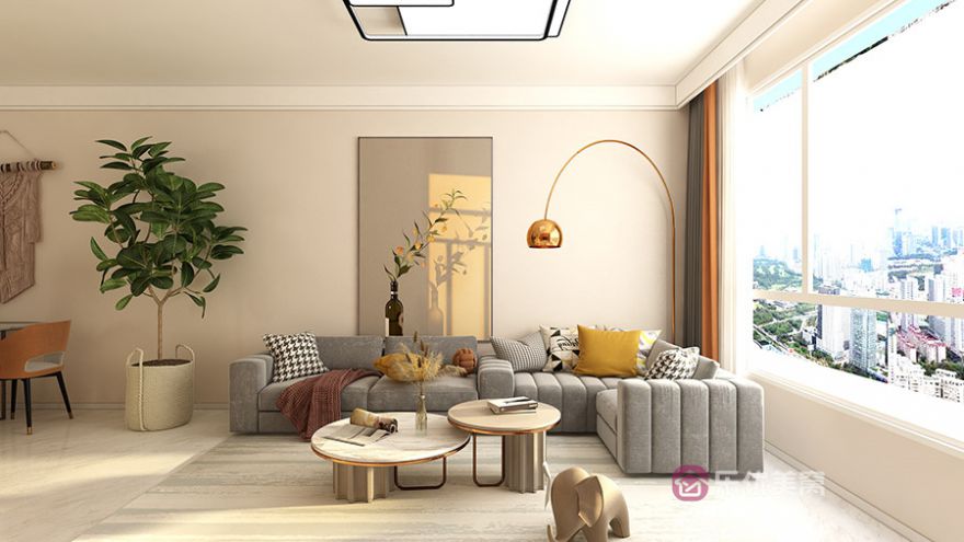 方興鳳凰臺(tái)105㎡現(xiàn)代簡(jiǎn)約風(fēng)格裝修效果圖