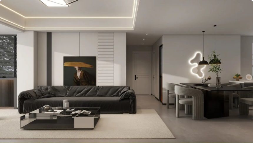 黃河龍城全屋整裝，130平現(xiàn)代風(fēng)打造，布局寬敞！