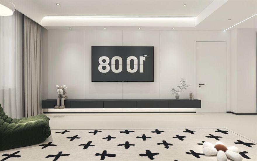 現代奶油風整裝，128平空間，舒適又養眼！