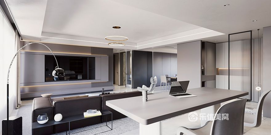 中海河山郡170平通透寬敞現(xiàn)代風，大平層既視感！